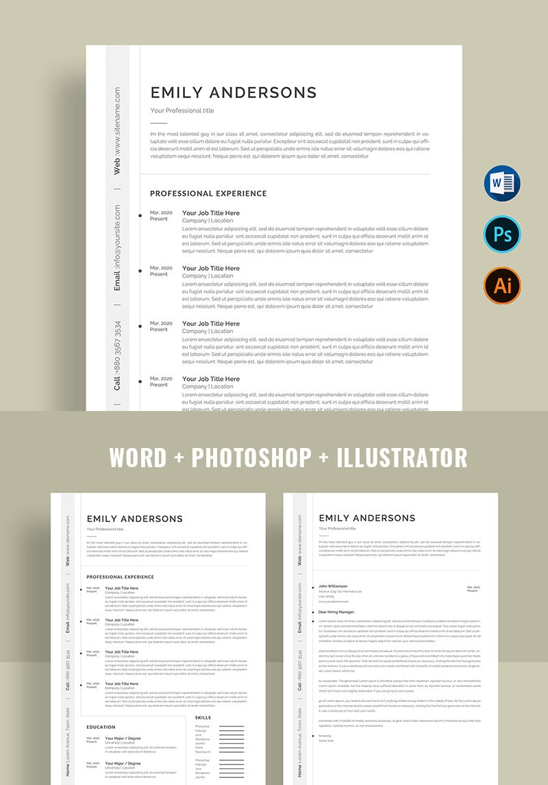 Emily Resume Template #97943