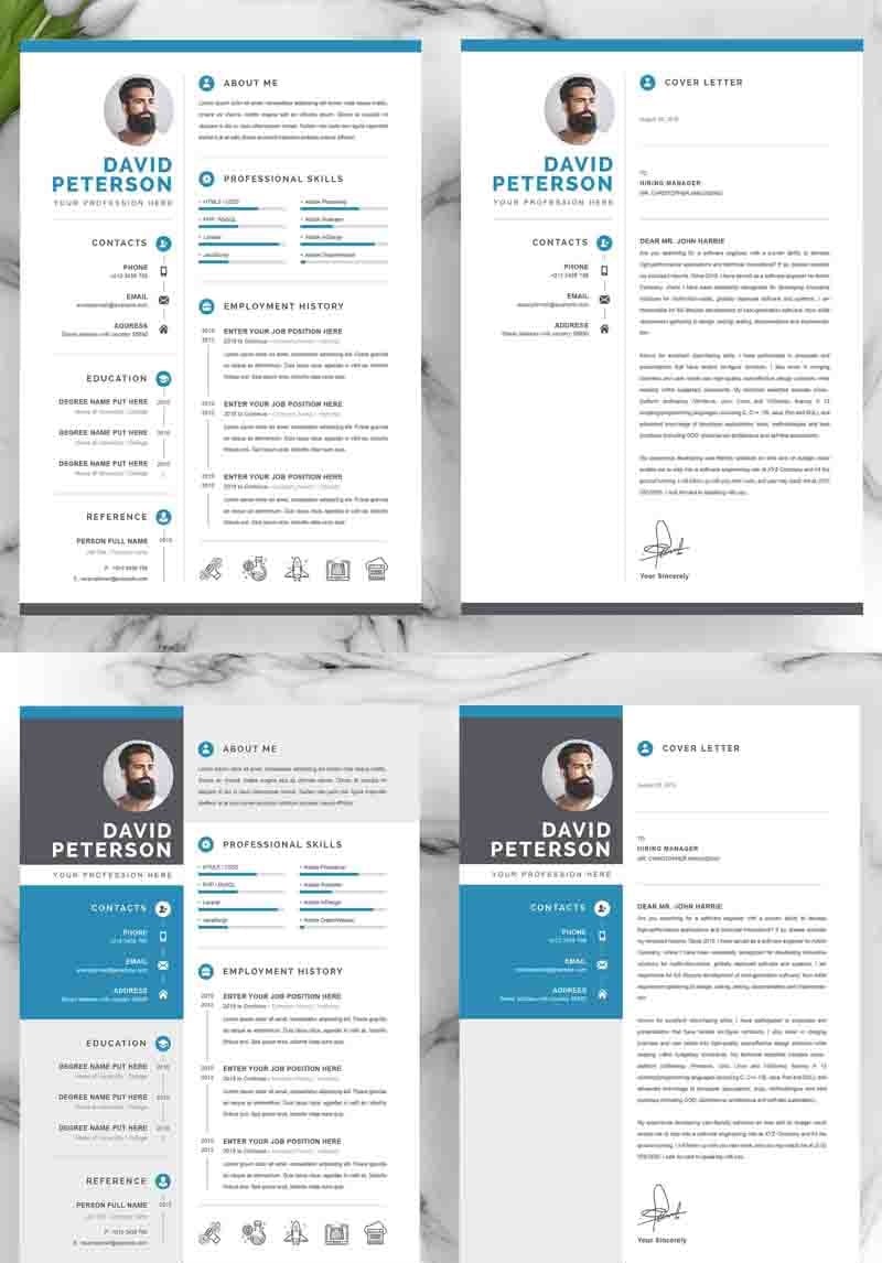 For David Resume Template #97979