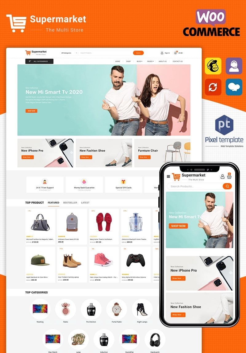 woocommerce themes free responsive