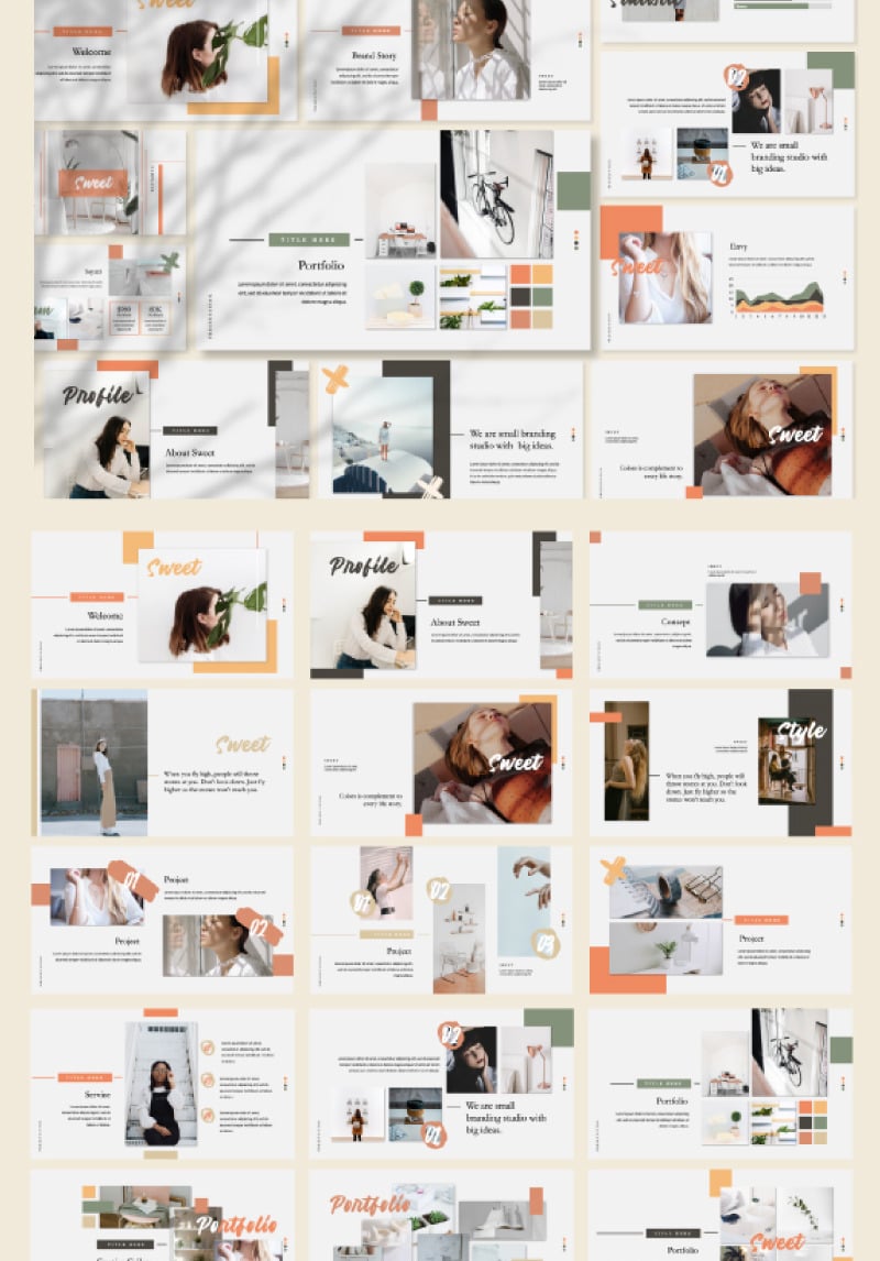 Sweet Presentation PowerPoint Template #99308