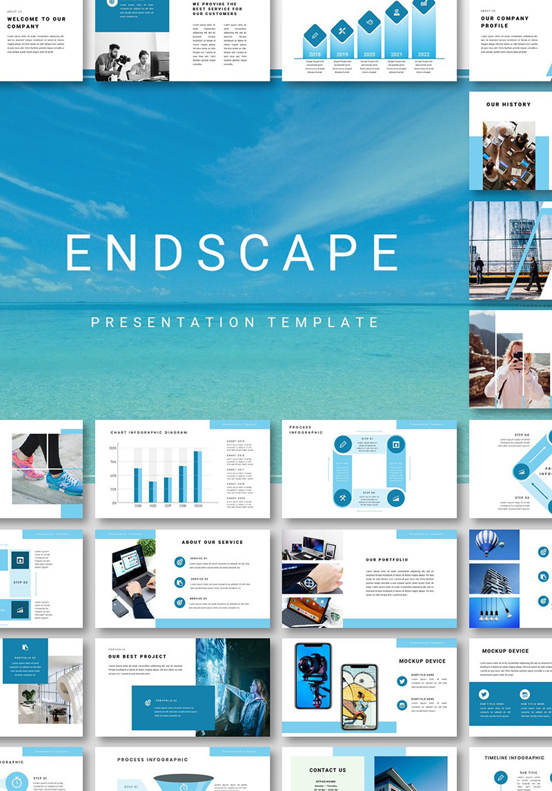 Endscape - PowerPoint Template PowerPoint Template #99792