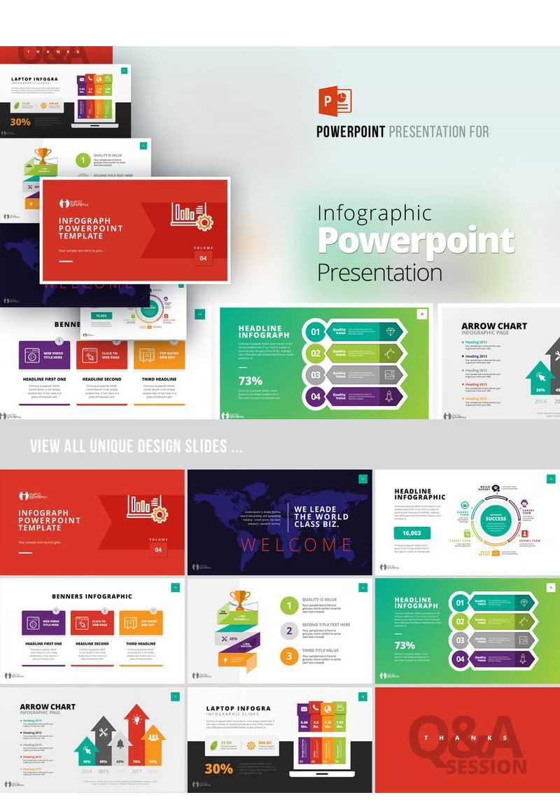 Infographic Presentation PowerPoint Template #99803