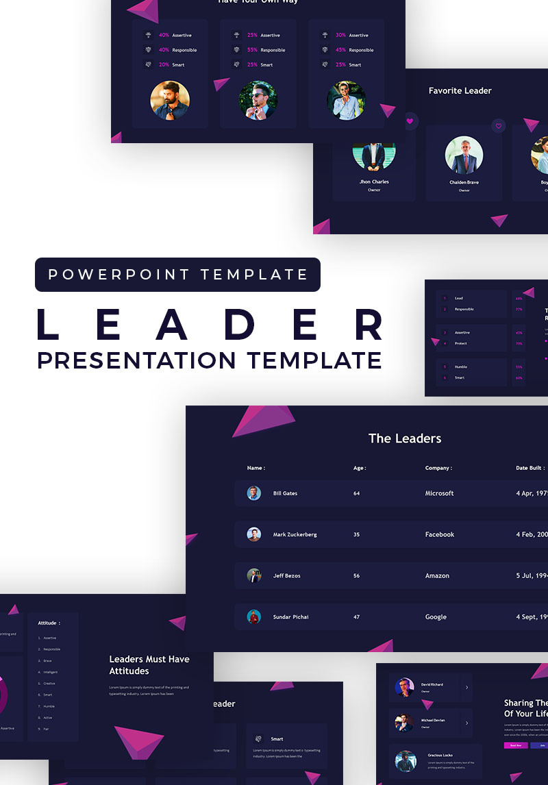 Leadership Presentation PowerPoint Template #99960