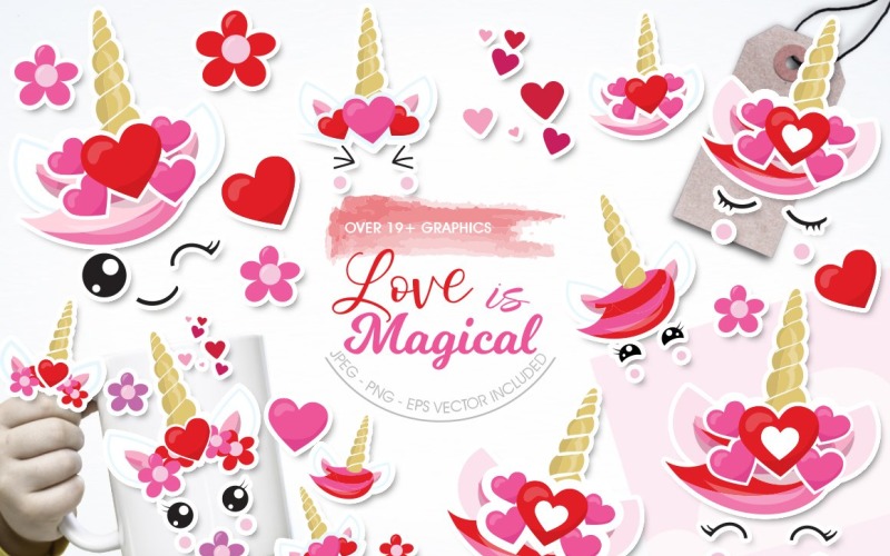 Love is Magical - Vector Image Vector Graphic