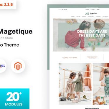 Baby Store Magento Themes 120708