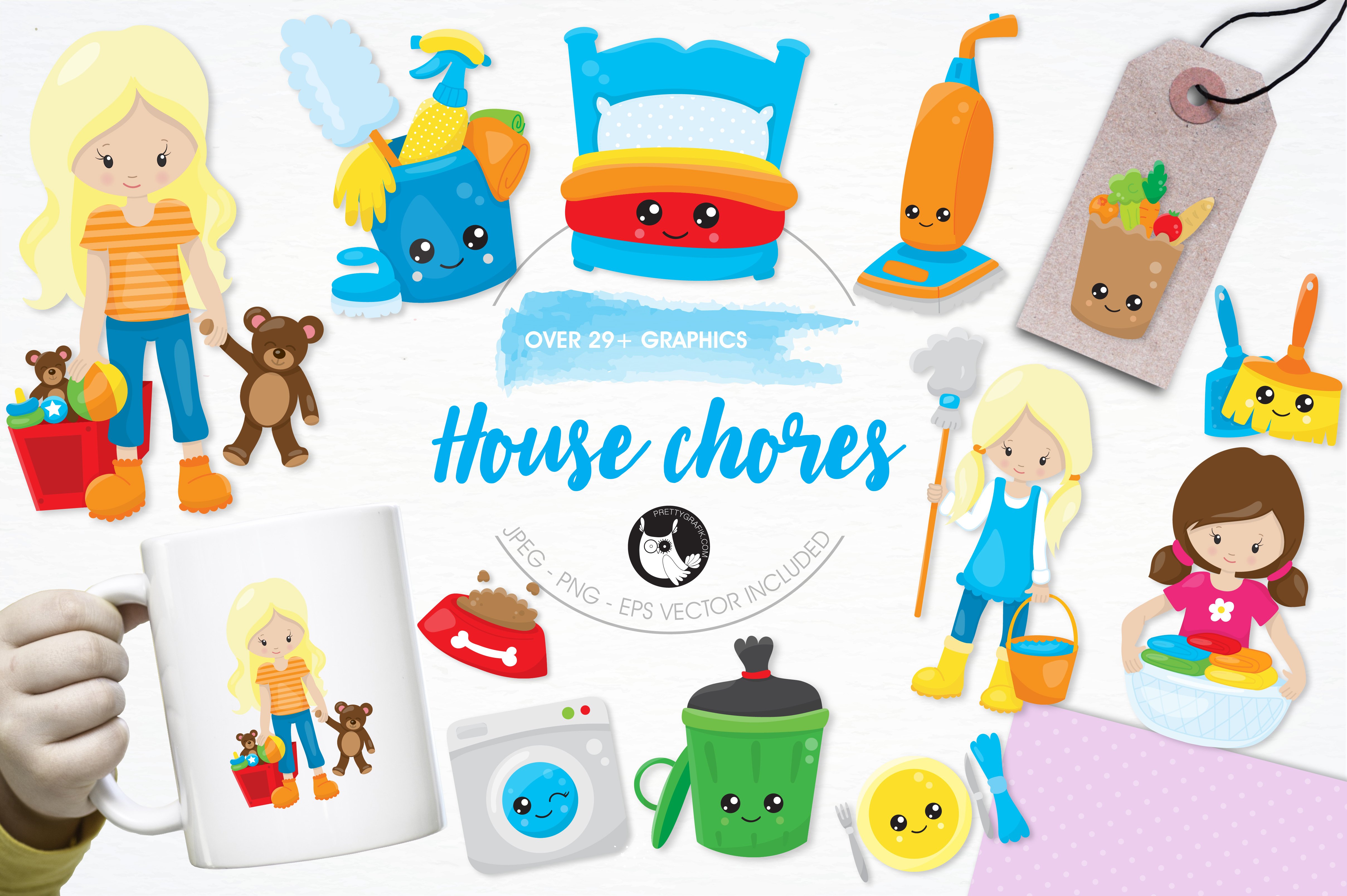 Kit Graphique #120761 Illustration Enfants Divers Modles Web - Logo template Preview