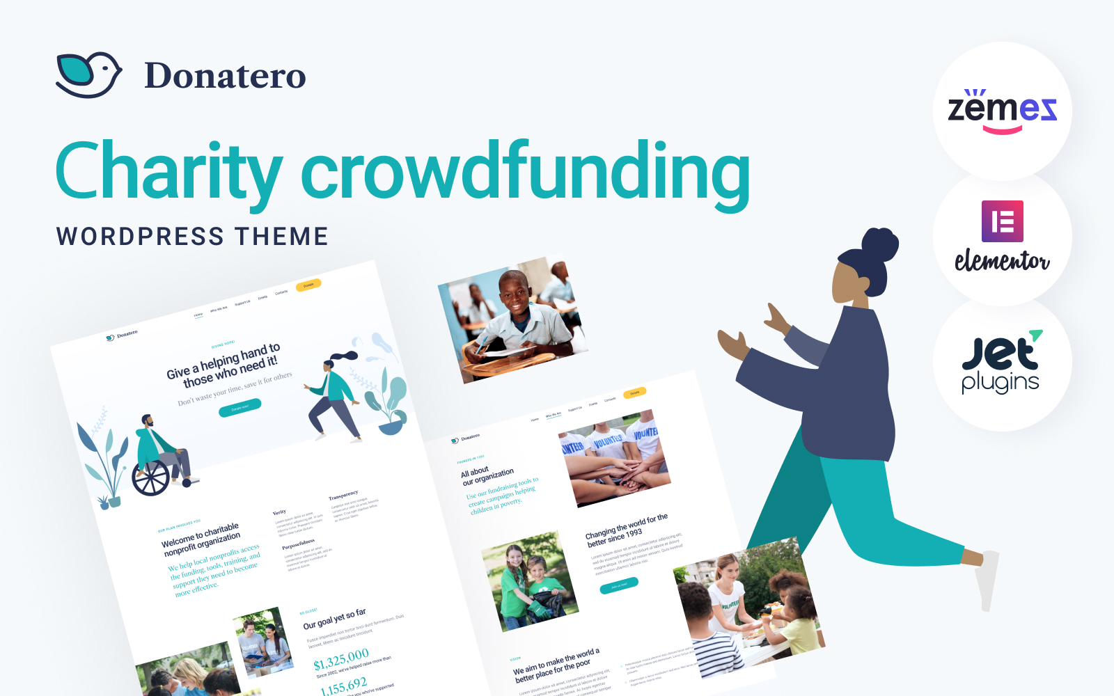 Donatero - Charity Crowdfunding Wordpress #120709