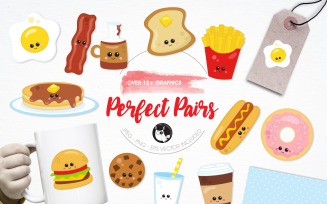 Perfect pairs illustration pack - Vector Image