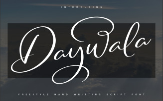 Daywala | Handwritting Cursive Font