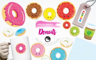 Donut illustration pack - Vector Image
