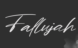 Fallujah | Modern Cursive Font