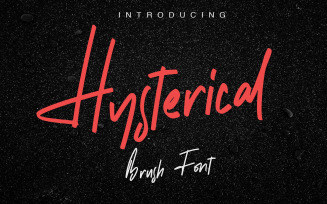 Hysterical | Brush Font