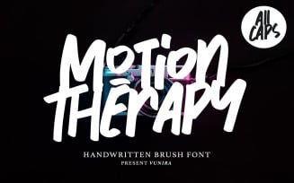 Motion Therapy | Handwritten Brush Font