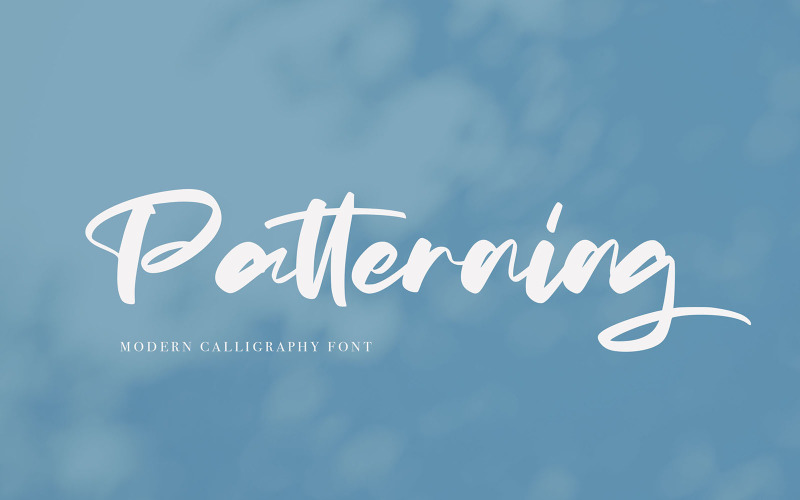 Patterning | Modern Calligraphy Font