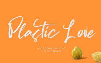 Plastic Love | A Casual Cursive Font