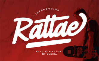 Rattae | Bold Cursive Font