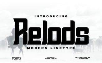 Relods | Modern Linetype Font