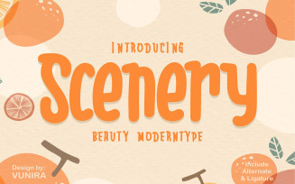 Scenery | Beauty Moderntype Font