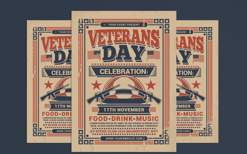 Veterans Day Flyer - Corporate Identity Template