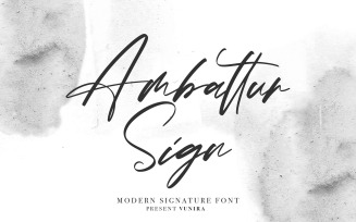 Ambattur Sign | Modern Signature Font