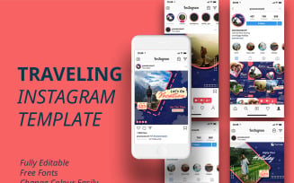 Travel Instagram Template for Social Media