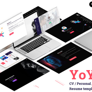 Resume Agency Landing Page Templates 121053