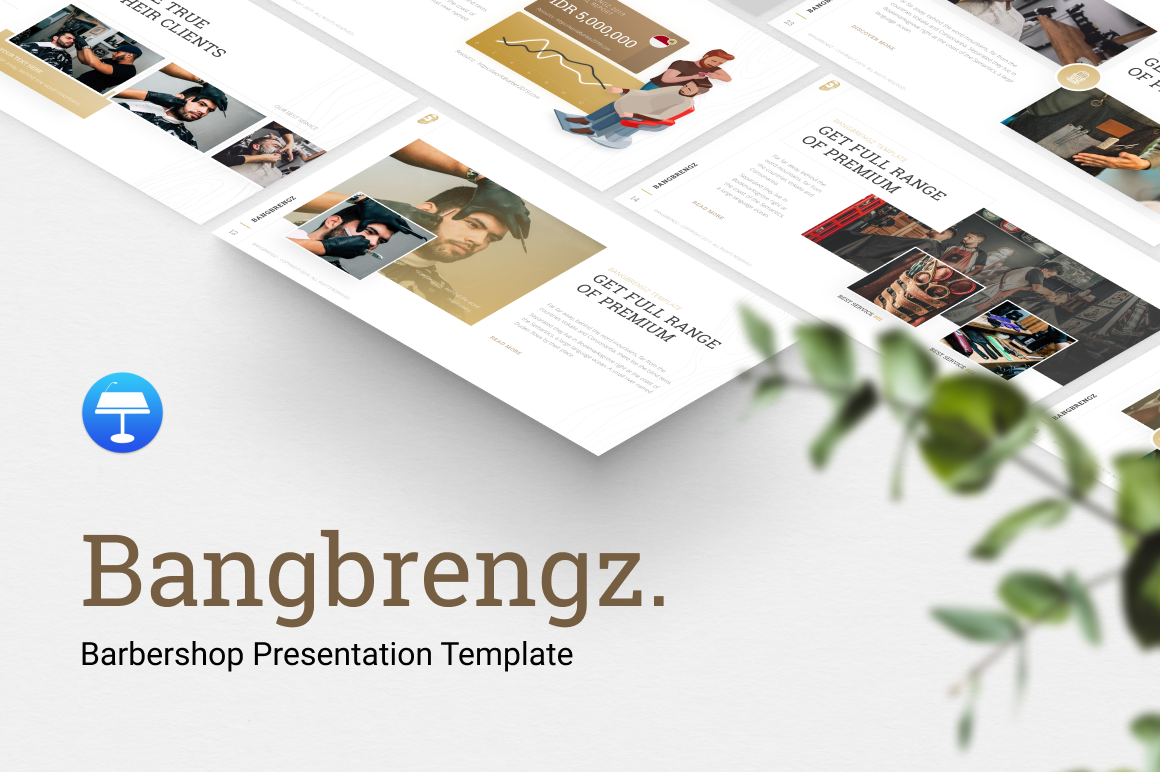 Bangbrengz - Barbershop Presentation - Keynote template