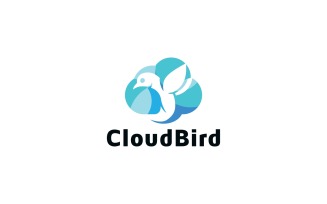 Cloud Bird Logo Template