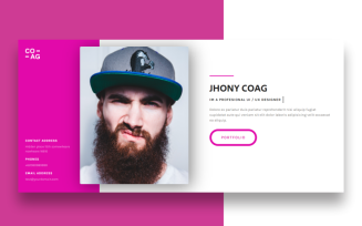 Coag - Personal One Landing Page Template