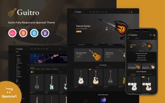 Guitro - Music OpenCart Template