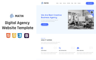 Matin - Digital Agency Landing Page Template