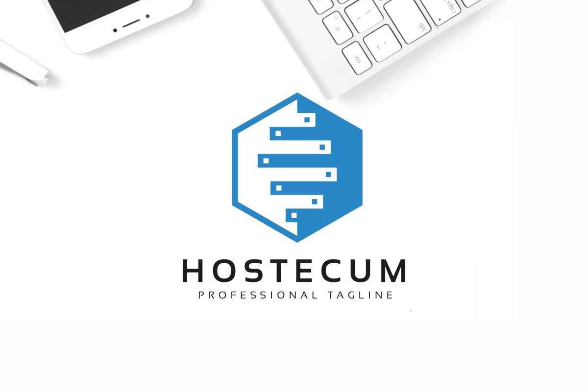 Template #121156 Basedesignflatglobalhardwarehexahexagonhosthosting  Webdesign Template - Logo template Preview