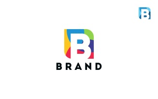 B Letter Frame Logo Template