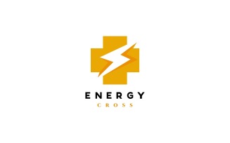 Energy Cross Logo Template