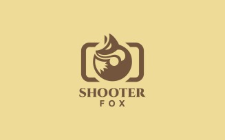 Shooter Fox Logo Template