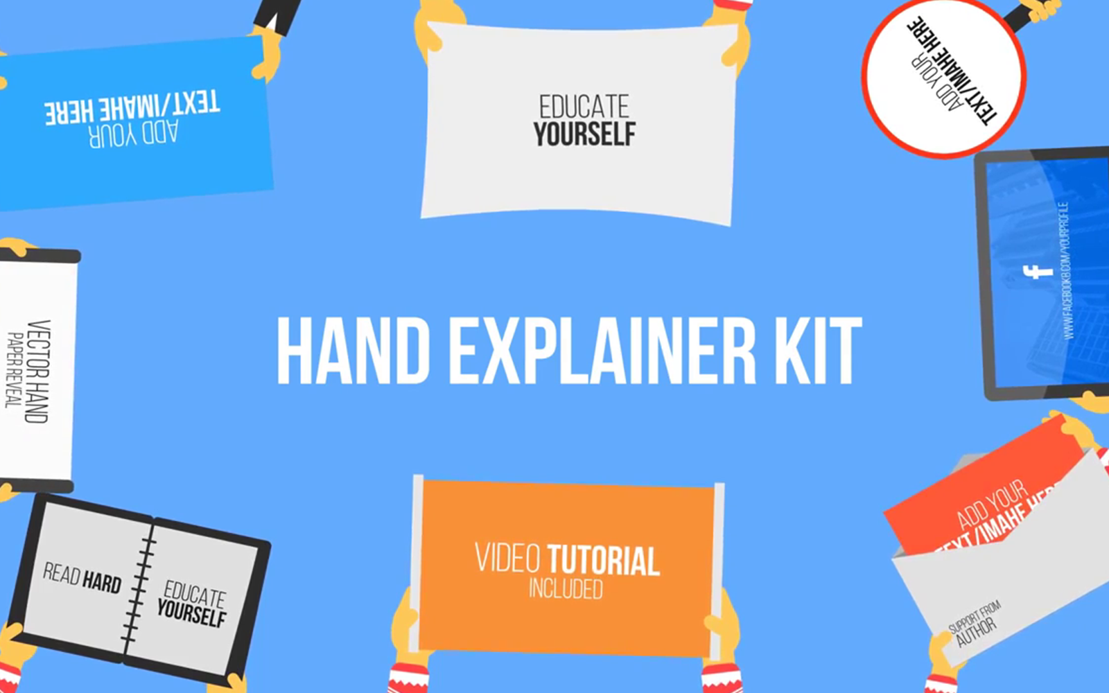 Kit Graphique #121297 Hand Explainer Divers Modles Web - Logo template Preview