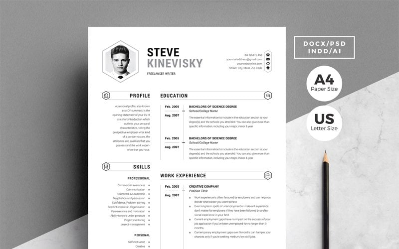 Kit Graphique #121400 Resume Cv Divers Modles Web - Logo template Preview