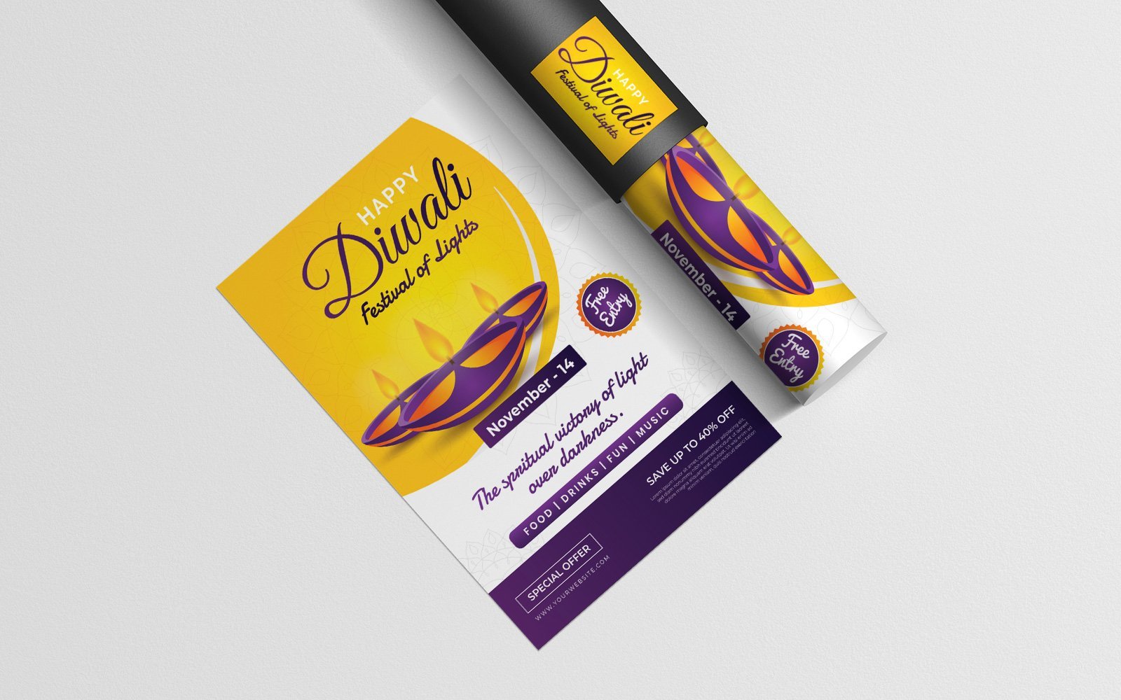 Kit Graphique #121409 Diwali Background Divers Modles Web - Logo template Preview