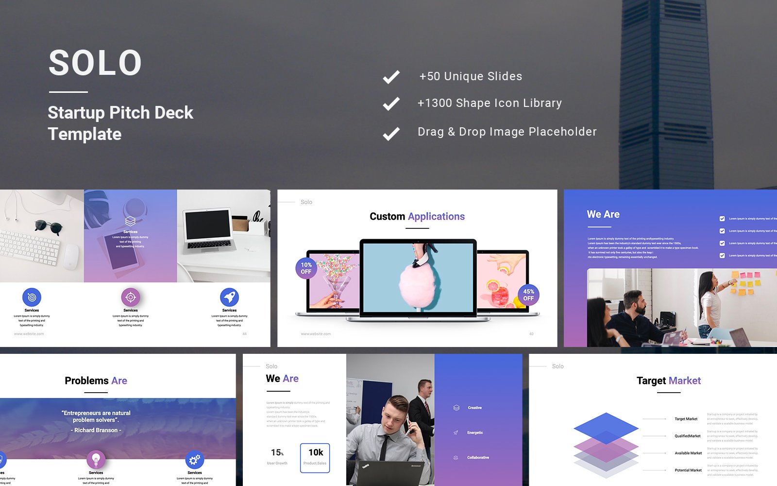 Template #121453 Deckpresentationsimple  Webdesign Template - Logo template Preview