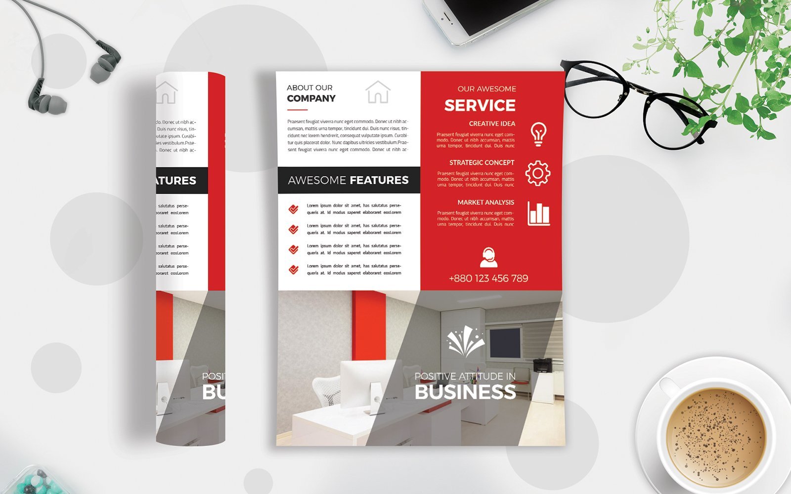 Template #121475 Agency Flyer Webdesign Template - Logo template Preview