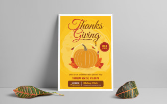 Thanksgiving Day Flyer - Illustration