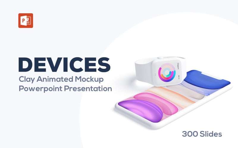 Animated Devices Mockups PowerPoint template PowerPoint Template