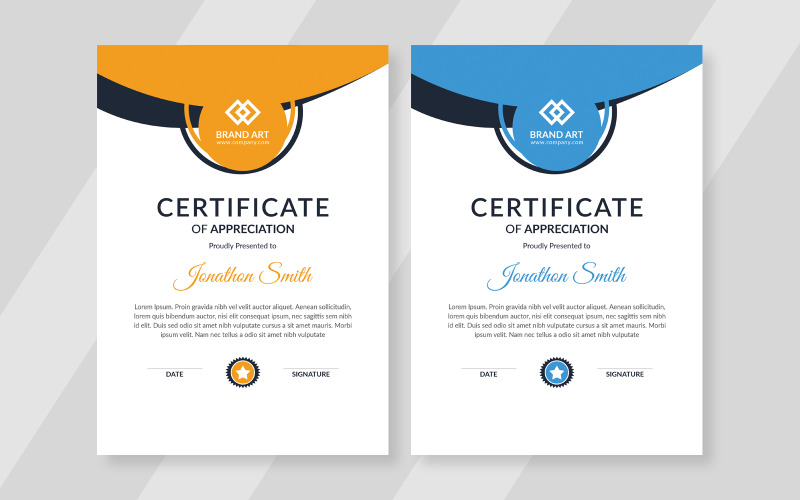Elegant Award Certificate Template