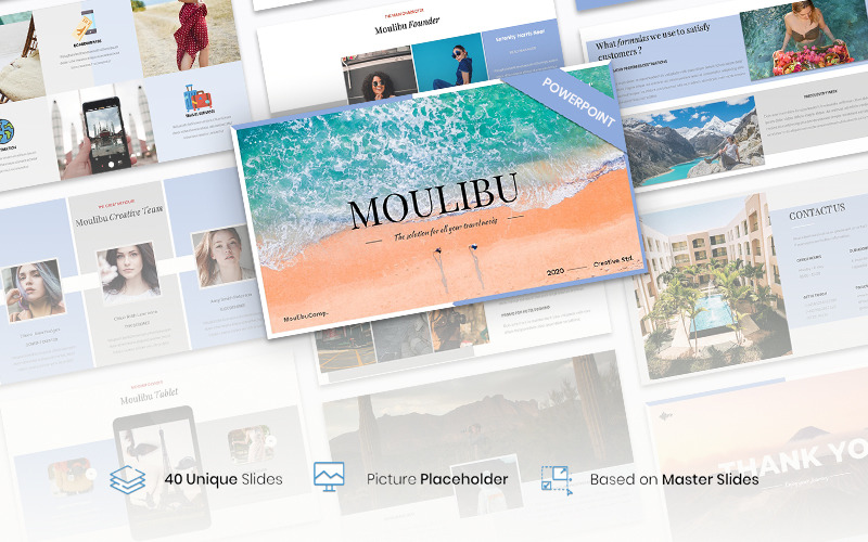 Moulibu – Creative Business PowerPoint template PowerPoint Template
