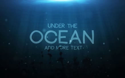Underwater Title Motion Graphics Template