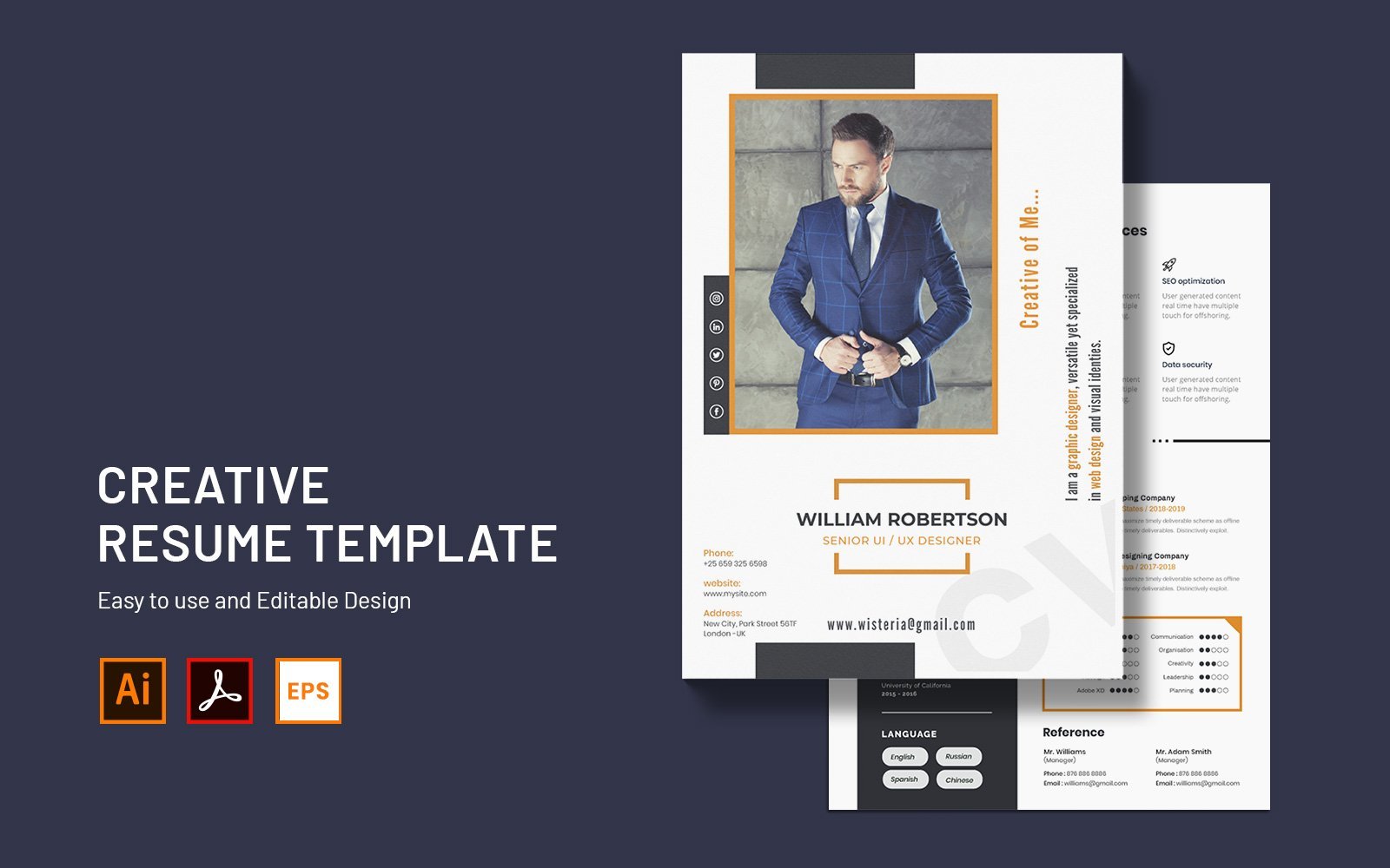 Kit Graphique #121839 Creative Resume Divers Modles Web - Logo template Preview