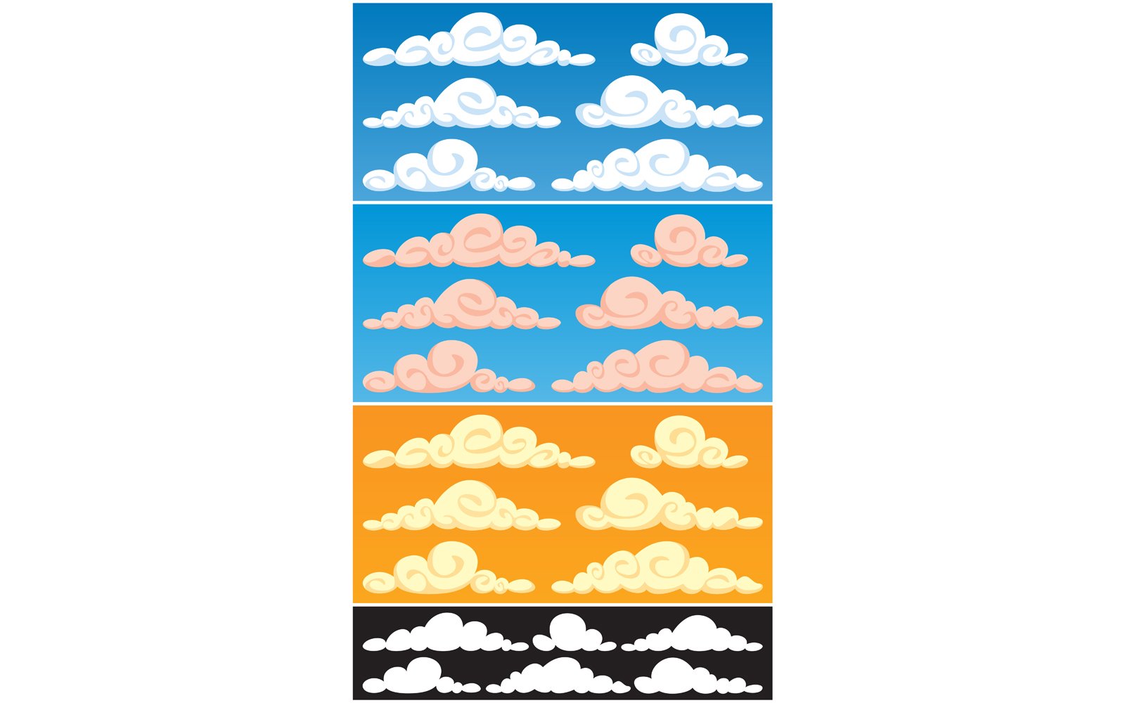 Kit Graphique #121856 Cloud Nuages Divers Modles Web - Logo template Preview