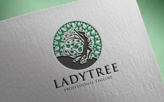 Lady Tree Logo Template