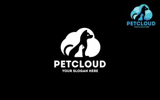 Pets Cloud Logo Template