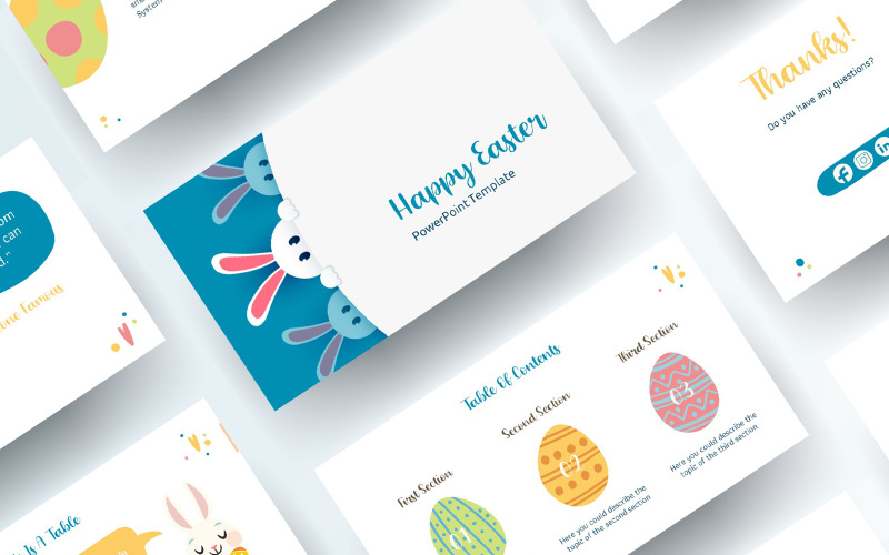 Free Easter PowerPoint template PowerPoint Template